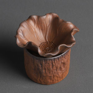 เครื่องกรองชาดินเผาแบบหัวเข็มขัดอเนกประสงค์สำหรับใช้ในบ้าน เครื่องชุดชาฮกเกี้ยว แยกน้ำชาและใบชา