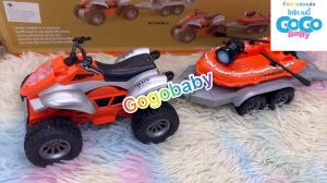 🌈ของเล่น ของเล่นเด็ก รถเด็กเล่น รถลากรถ รถลากเรือ เรือสำรวจ เรือ รถลากเรือสำรวจ no.WY400D-4