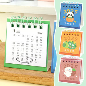 2Pcs Máy Tính Để Bàn Văn Bản Lịch Sinh Viên đồ trang trí để mặt bàn Túi Lịch 2025 Phim Hoạt Hình bàn nhỏ Lịch Văn Phòng Nguồn Cung Cấp Văn Phòng Phẩm