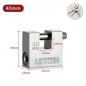 Khóa Chữ Nhật Ngang - Khóa Chống Mở Chống Cắt Thanh Ngang Dày Tăng Cường An Ninh