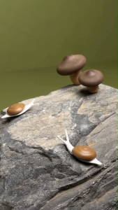 Escar Soap dispenser ที่ใส่สบู่ ขวดสบู่เหลว ดีไซน์ หอยทาก snail ที่กดสบู่เหลว Qualy(ควอลี่)