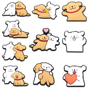Hot Toys | 10Pcs Cute Dog Shoe Charms Slipper Shoes Accessories Decorations Buckle Cartoon Clog Sandal Shoe Ornament