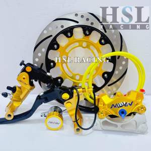 Paket Lengkap Pengereman Nis Beat / Vario / Scoopy / Genio / Mio Sporty khusus disc lubang baut 4 uk.220mm