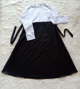 BAJU SERAGAM ANAK HITAM PUTIH. GAMIS ANAK SEKOLAH.