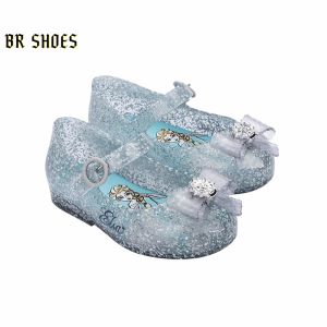 Melissa Official Store Mini shoes Cartoon Ice Dream Pattern Girl Shoes Flat Ballet Shoes Toddler Shoes Jelly Children Shoes girl kids shoes