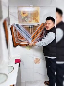 ทีวางฝาหม้อ แบบติดผนังไม่ต้องเจาะผนัง ของใช้สำหรับห้องครัว พร้อมส่ง