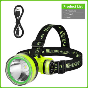 2026 Professional Diving Headlamp 9900000000LM IPX8 Rate Waterproof Headlight LED Scuba Headlight Underwater Dive Head Torch NEW