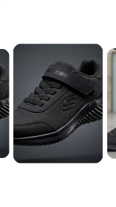 Skechers Boys Bounder Trekzic Back To School Shoes - 403908L-BBK Kasut Sneaker Budak Lelaki