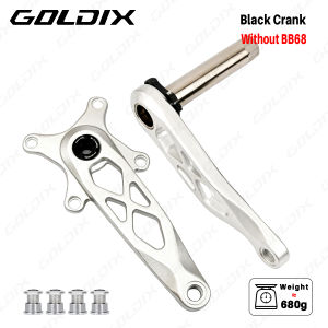 GOLDIX | GOLDIX MTB Crankset Forged Aluminum Alloy 104BCD Narrow Wide Chainring 170mm High Strength Mountain Bike Bicycle Cycling Parts