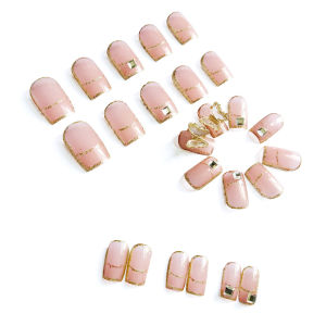 M1 Nails Jelly Gel Sticker 24pcs 0.3mm Wooden Stick Nail File double side NS