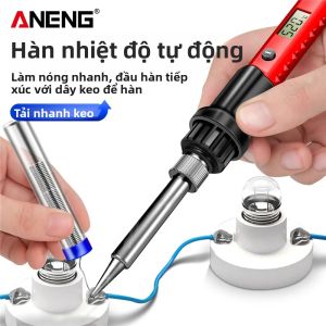 ANENG SL105 Màn Hình Hiển Thị Kỹ Thuật Số Điện Mỏ Hàn Có Thể Điều Chỉnh Nhiệt Độ Hàn Chuyên Nghiệp Công Cụ Sửa Chữa Có Núm Điều Chỉnh