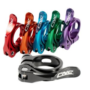 L96 Aluminum Bike Seatpost Clamp 31.8mm 34.9mm Quick Release Lock for Outdoor Sports MTB Road Bicycle L