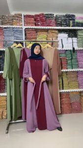 BAJU GAMIS MUSLIM LUSIANA CRINKLE M L XL