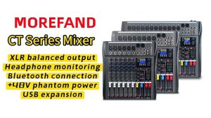 CT6/CT8/CT12 AUDIO Mixer 6/8/12 channel KTV stage performance reverb effect device USB Bluetooth Built-in 16DSP