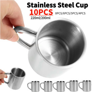 Stainless Steel Mug Coffee Cup Camping Mug Metal Coffee Tea Cup Mug Portable Milk Tea Cup Tumbler Water Mug Outdoor Drinking Cup