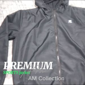 Jaket Olahraga Parasut Premium: Jaket Running Sauna & Atasan Gym Sepeda
