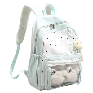 URCDN RDALVO | Anime-themed Green Fresh Backpack