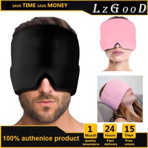 Lzgood หมวก Relief ไมเกรนแบบเจลปวดหัวหวัดหมวกเครื่องนวดศีรษะกันความเครียดเครื่องนวดผ่อนคลายเครื่องนวดศีรษะอุปกรณ์นวดหมวกน้ำแข็งผ้าปิดตา