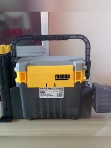 Sikiwind Double Layer Fishing Gear Box with Handle Fishing Rod Reel Box Large Capacity Portable for Men Women for Outdoor Fishing