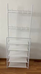 Rak Sepatu 4 Susun Gantungan Tas Topi Serbaguna