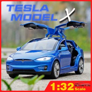 ef 1: 32 Tesla MODEL X Alloy Car Model Diecasts & Toy Vehicles Toy Cars Kid Toys For Children Gifts Boy Toy