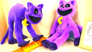 30/40cm Smiling Critters Plush Toy CatNap Sleep Purple Cat Stuffed Plushie Accion Doll Birthday Gift