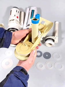 (TRẮNG) 1 Gioăng Cao Su Cho Van Xả Bồn Cầu TOTO Ron Cao Su Silicon Chống Rò Rỉ Cho Cọc Xả Bồn Cầu