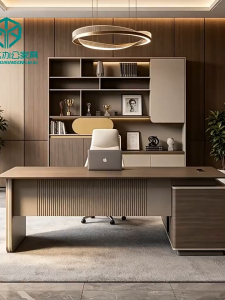 Office Managers Desk Executive Desk High-End Luxury Office Desk CEO Desk Executive Desk & Bookcase