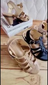 Yf28 Sandal High Heels Aesthetic Untuk Remaja Cewe Sendal Hils Jinjit Wanita Korean Style Lebaran Kondangan Wisuda Cantik Elegan Mewah Kece Bridal Shoes Hak Tahu 7cm Cewek heels pesta