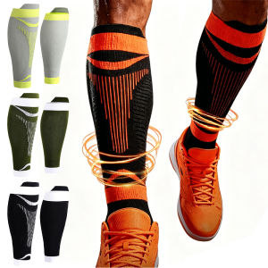 1Pair Elastic Knitted Calf Compression Sleeves Targeted Support for Men Women Shin SplintsMuscle FatigueCalf Muscle Soreness