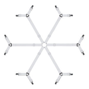 Bed Sheet Fasteners Clip Adjustable Elastic Suspenders Gripper Holder Straps Clip For Bed Sheets Mattress Covers Sofa Cushion