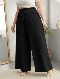 PLUS SIZE SQUARE PANTS / PLUS SIZE WIDE LEG PANTS / PLUS SIZE PANTS / PLUS SIZE CASUAL PANTS / PLUS SIZE FORMAL PANTS