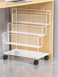 Mobile Storage Organizer with Wheels Office Desk Under Shelves