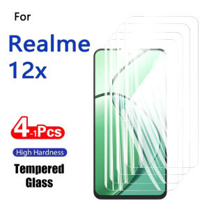 1-4PCS Screen Protector For Realme 12x 12 X 6.67" Tempered Glass Crystal 9H High Aluminum Anti Scratch Case Friendly Fingerprint