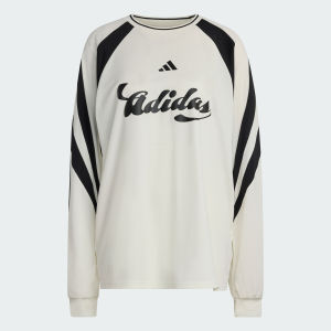 adidas | Áo Thun Dài Tay Phong Cách Bóng Đá Nữ Form Rộng Mùa Xuân Thu