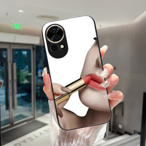 กระจกแต่งหน้าแบบสะท้อนแสงสำหรับ Huawei Nova13 Nova12 Nova11 pro เคสโทรศัพท์แบบกระจกเงาสไตล์เกาหลีหรูหรา
