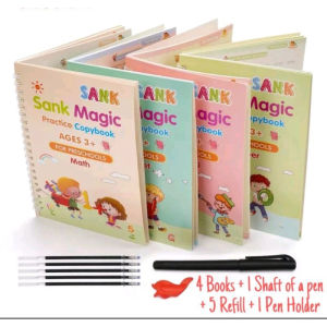 1 Paket Isi 4 Buku Ajaib Sank Magic Mainan Edukasi Untuk Anak Menulis Sank Magic Book Buku Panduan Belajar TK 1 Set Isi 4 Buku Plus Pulpen Buku Ajaib Bisa Hapus Sendiri Magic Groove Alphabet Practice Book Set Isi 4 Buku dan Pulpen Buku Belajar Menulis