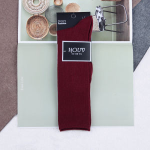 Womens Autumn and Winter New Bunching Socks Japanese Wool Socks Retro Tube Socks Korean Knitted Calf Socks Thigh High Socks