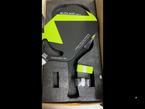 MJÖLNIR Set Dayung Pickleball balo T700 Serat Karbon 16mm Raket Matte Profesional Berkinerja Tinggi Inti Sarang Lebah