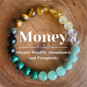 8mm Stone Lucky Rich Bracelet | Men Women Love Energy Bracelet | Stretchy Wristband for Health Wealth
