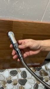 [HCM] Vòi xịt vệ sinh KAG-KV03 dây xịt nhà tắm mạ Chrome tia nước mạnh rửa sạch siêu bền