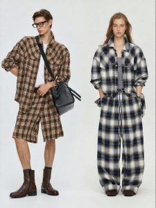 ULD | Merino Wool Salt Shrink Natural Wrinkle Retro Check Shirt