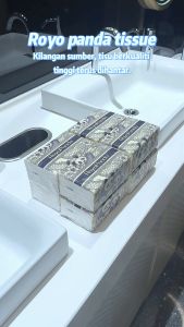 7104 แผ่น Royo Panda ทิชชู่ 4 ชั้น หนา 50% นุ่มและเหนียวมากขึ้น ทำความสะอาด กระดาษชำระ