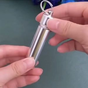 7pcs Set Toothpick Pocket Set Stainless Steel Oral Cleaning Tooth Flossing Portable Reusable Toothpick Floss Teeth Cleaner with Storage Box