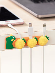 Magnetic Mobile Phone Charging Cable Holder Creative Cable Winder Desktop and Car-Mounted Hub Data Cable Storage Cord Manager