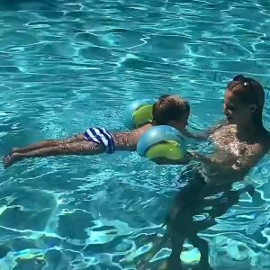 High Quality Inflatable Baby Swim Arm Float Rings Anti Rollover Portable Children Inflatable Pool Float Swim Protector