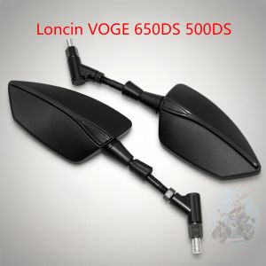 For Loncin VOGE 650DS 500DS 650 500 DS Loncin 650DS Motorcycle Adjustabale Side Rearview Mirrors Universal Rearview