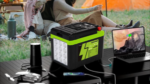 Anern 100W Portable Power Station Heavy Duty 220V 18000mAh High Capacity Energy Storage Home Emergency Generator Powerbank Power Supply for Outdoor Camping With Flashlight