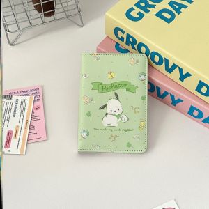 Adorable Travel Passport Card Holder Protective Case Document Storage Bag Kuromi Melody Sanrio International Travel Passport Clip