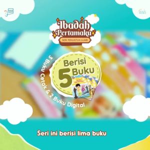 Buku Penuntun Ibadah Ajaib Anak 5 in 1 : Wudu Salat Doa Harian Surat Pendek & Juz Amma Seri Ibadah Pertamaku